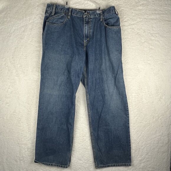 Levis Silvertab‎ Mens Jeans 36x32 Blue Denim Y2K Baggy Straight Skater Hip Hop - Picture 1 of 9
